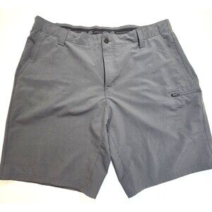 ZeroXposure Travel Series Shorts Mens 40 Gray Performance Zip Pocket Athleisure
